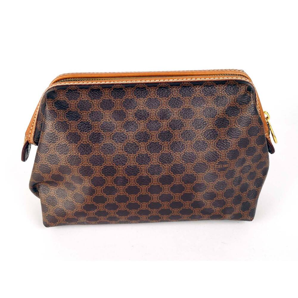 Celine Pouch Brown Macadam Pattern - image 4